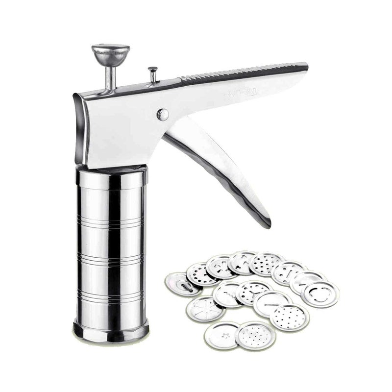 Param Kitchen Press SevMurukkuSnacks Maker with Stainless Steel Jalis Multicolour - Image 1