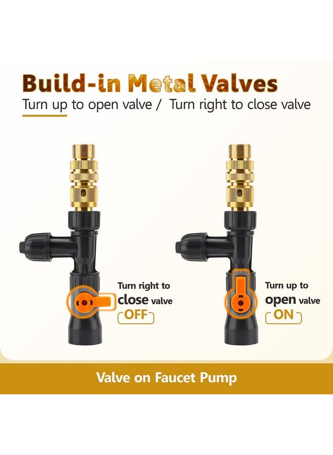 hygger Bucket-Free Aquarium Water Change Kit Metal Faucet Connector Fish Tank Vacuum Siphon Gravel Cleaner with Long Hose 49FT Drain & Fill - Image 5