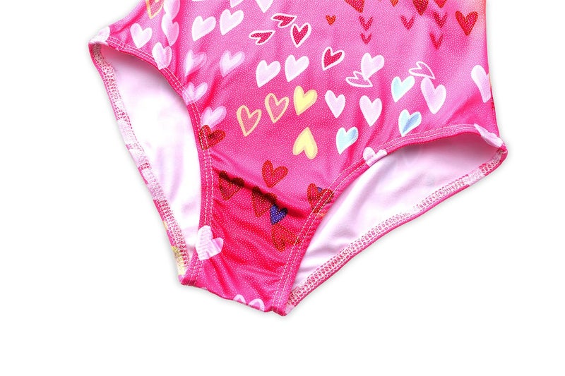 iLover Girls Sparkle One Piece Swimsuits Crossback Swimwear Beach Bathing Suit with Adjustable Strap 5-6 Years - Image 5