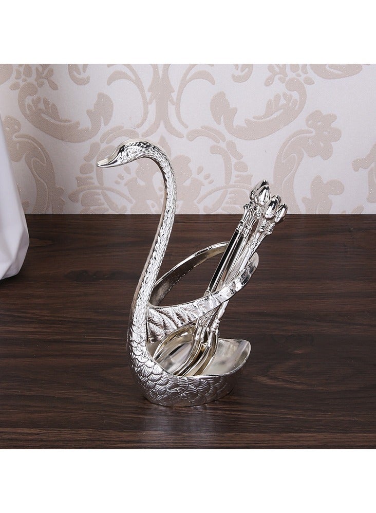 general Coffee spoon swan set home European style spoon swan seat tableware set suitable for afternoon tea gatherings - Image 2