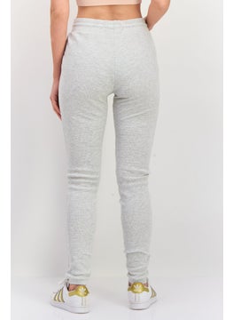 KANGOL Women Regular Fit Drawstring Solid Jogger Pants, Grey  - Image 3