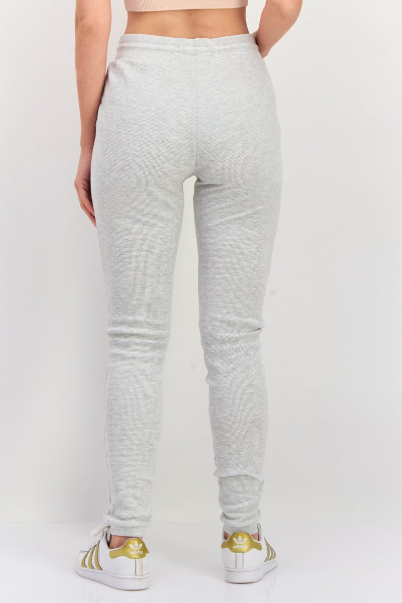 KANGOL Women Regular Fit Drawstring Solid Jogger Pants, Grey  - Image 3