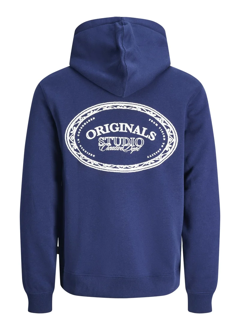JACK & JONES  Logo Regular Fit Pullover Hoodie for Men | Best Price UAE