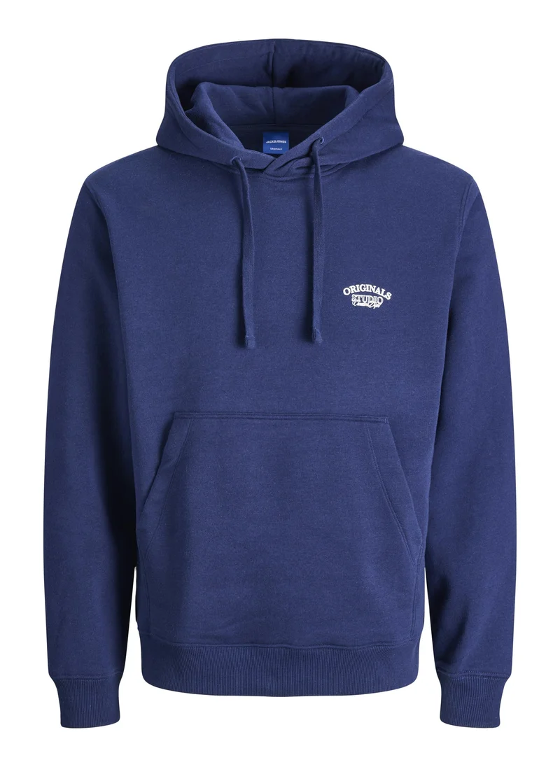JACK & JONES  Logo Regular Fit Pullover Hoodie for Men | Best Price UAE