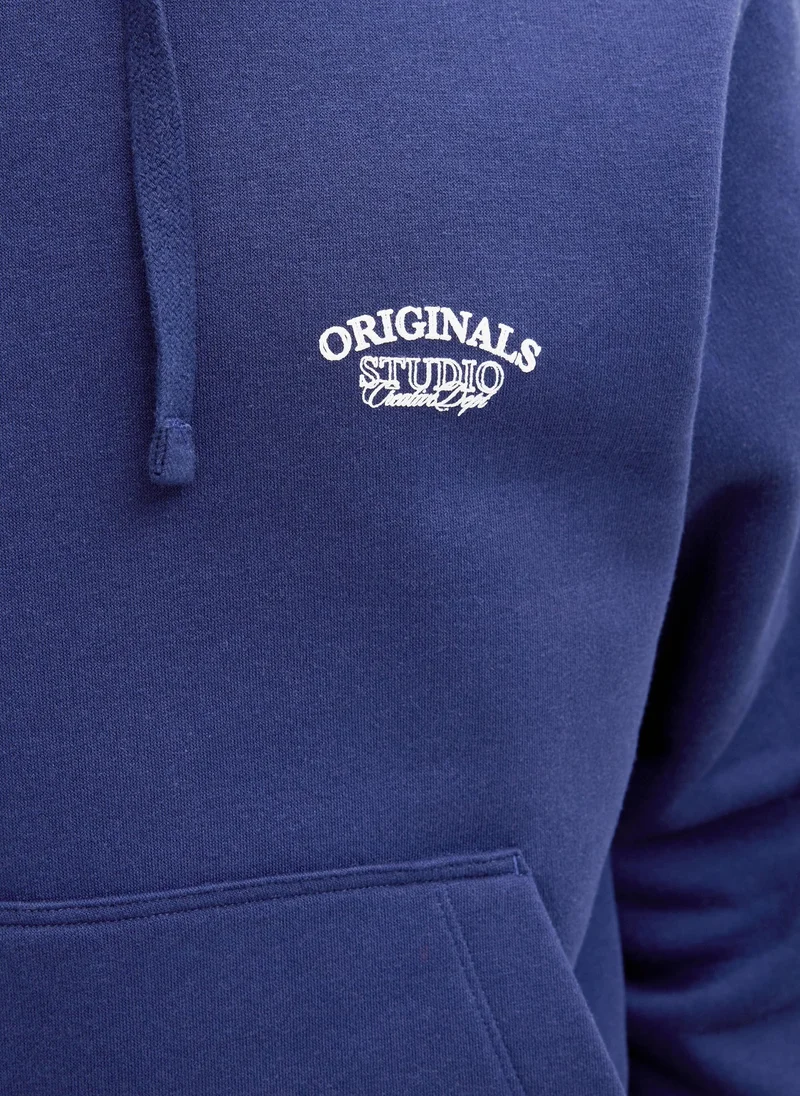 JACK & JONES  Logo Regular Fit Pullover Hoodie for Men | Best Price UAE
