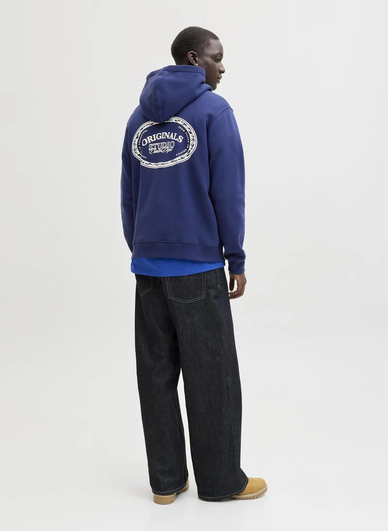 JACK & JONES  Logo Regular Fit Pullover Hoodie for Men | Best Price UAE