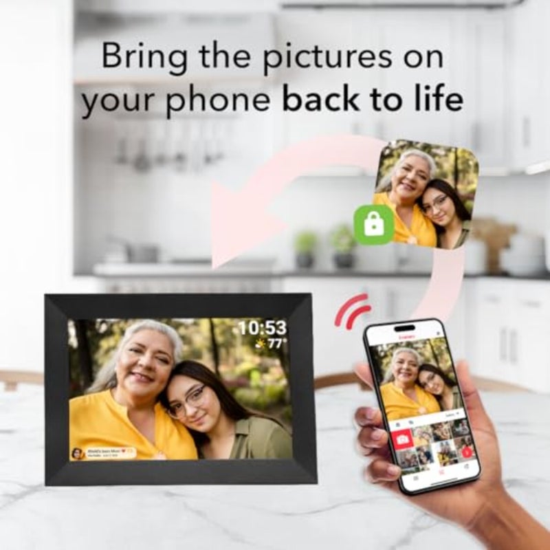 Ur WiFi picture frame with Frameo Black - Image 2