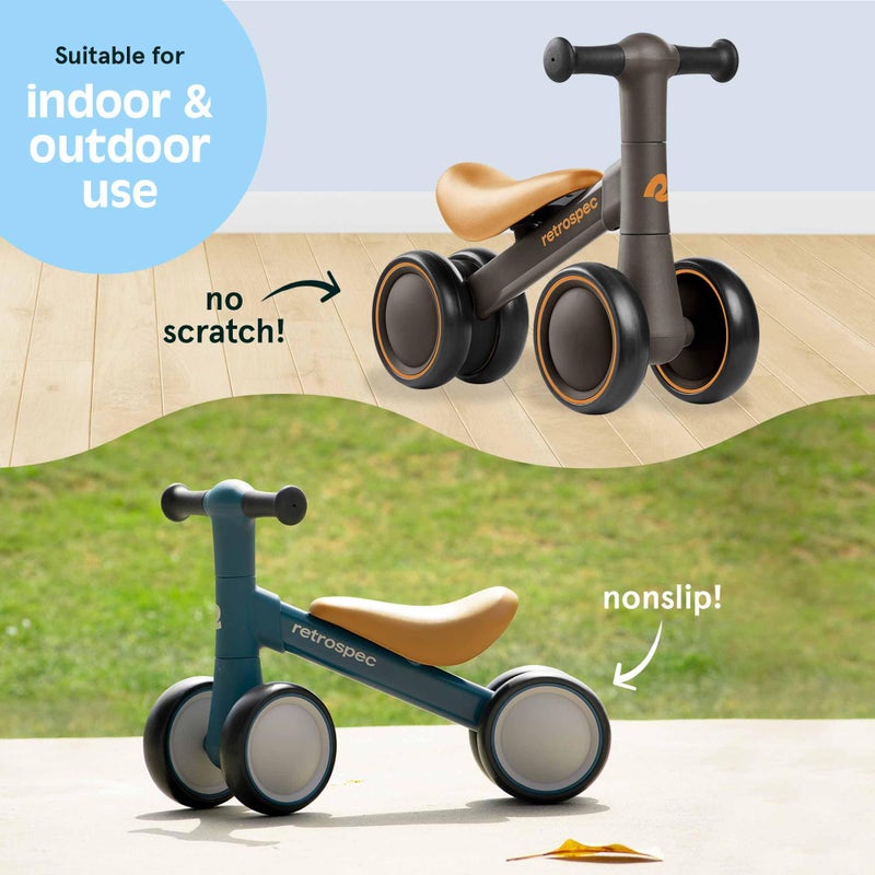 Retrospec Cricket Baby Walker Balance Bike with 4 Wheels for Ages 12-24 Months - Toddler Bicycle Toy for 1 Year Oldâ€™s - Ride On Toys for Boys & Girls - Image 5