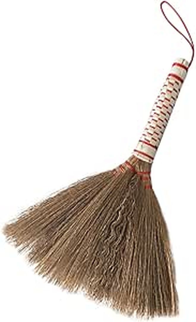 Hand Woven Mini Broom For Pet Hair And Dust Indoor Desktop Cleaning - Image 1