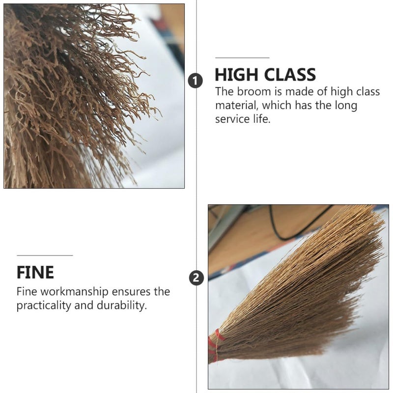 Hand Woven Mini Broom For Pet Hair And Dust Indoor Desktop Cleaning - Image 4