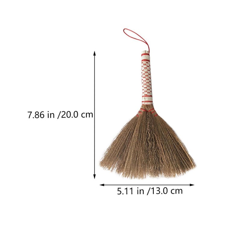 Hand Woven Mini Broom For Pet Hair And Dust Indoor Desktop Cleaning - Image 3
