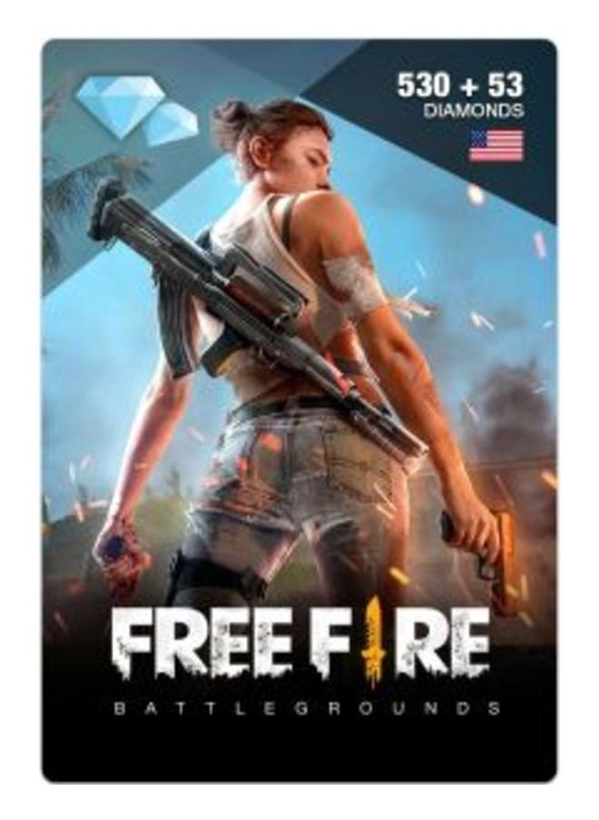 Generic - Free Fire Diamond 530 + 53 Digital Code (Delivery via SMS/WhatsApp) - Image 1