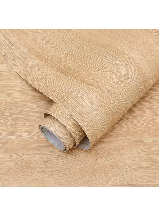 DELGREEN 1pc Wood Grain PVC Wallpaper - Self-Adhesive, Oil-Resistant, Easy to Remove, Ideal for Kitchen Countertops, Cabinets, Tables, and Walls, Kitchen Decoration | Modern Kitchen Decor | Easy Installation, Wallpaper for Kitchen(40*500CM) - Image 5