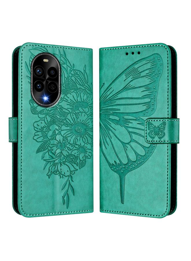 زبون جراب لهاتف Huawei Nova 13 Pro مصنوع من الجلد المنقوش بنقشة الفراشة - Image 2