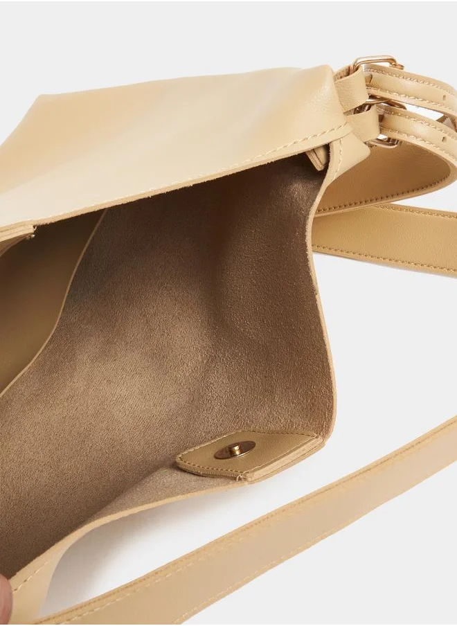 Styli Adjustable Strap Shoulder Bag with Pouch