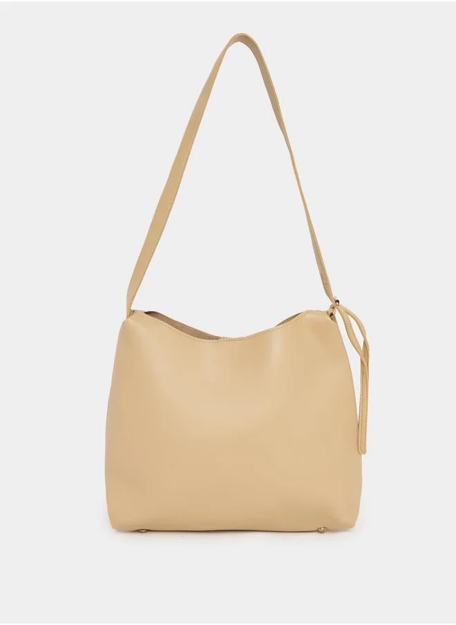 Styli Adjustable Strap Shoulder Bag with Pouch