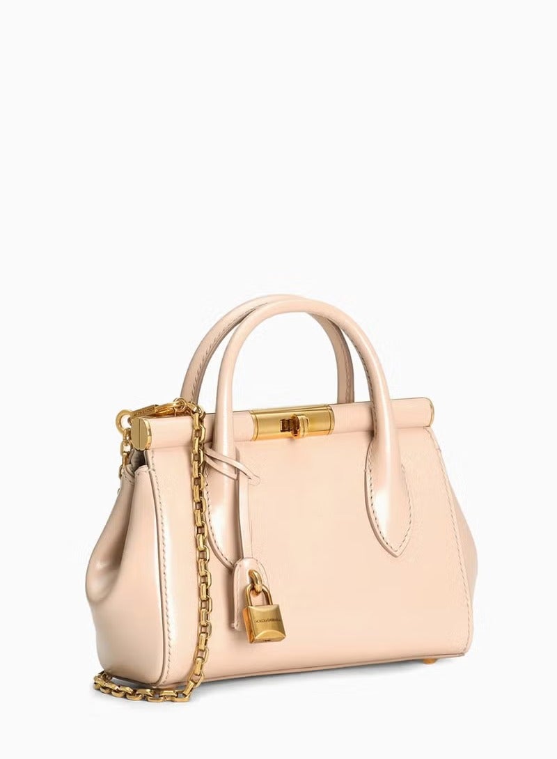 D&G Dolce & Gabbana Marlene Top-handle Bag, Women's Tote Bag, Women's Hand Bag, Women's Shoulder Bag, Women's Cross Body Bag, Women's Travel Bag, Light-Pink-24cm - Image 4
