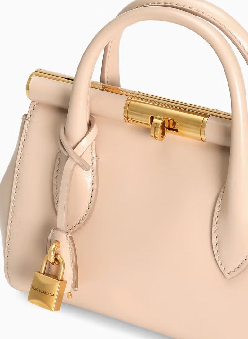 D&G Dolce & Gabbana Marlene Top-handle Bag, Women's Tote Bag, Women's Hand Bag, Women's Shoulder Bag, Women's Cross Body Bag, Women's Travel Bag, Light-Pink-24cm - Image 5