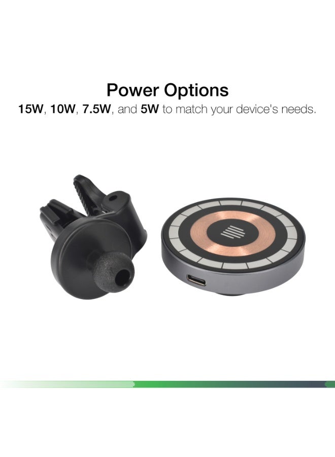 DVICED Magsafe wireless car mount fast charger 15W - Copper - Image 4
