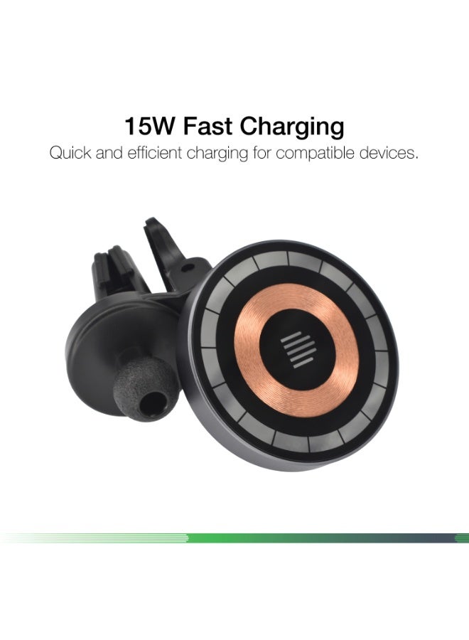 DVICED Magsafe wireless car mount fast charger 15W - Copper - Image 3