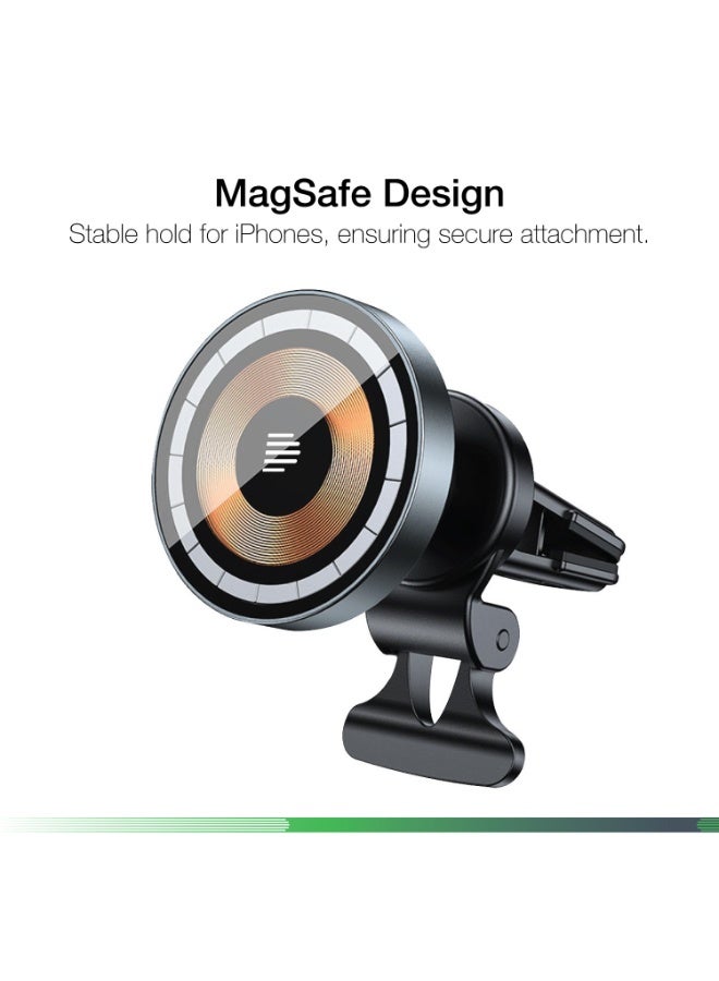 DVICED Magsafe wireless car mount fast charger 15W - Copper - Image 2