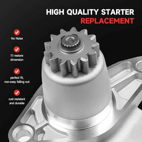 Grezuton Starter 17825N Fit for 2002-2017 Toyota Camry, 2002-2008 Solara, 2004-2012 Sienna, 2006-2018 RAV4, 2004-2016 Highlander, 2002-2012 Lexus ES300 RX330 RX350 2.4L 3.0L 3.5L 3.3L 428000-1080 9642809-108 - Image 5