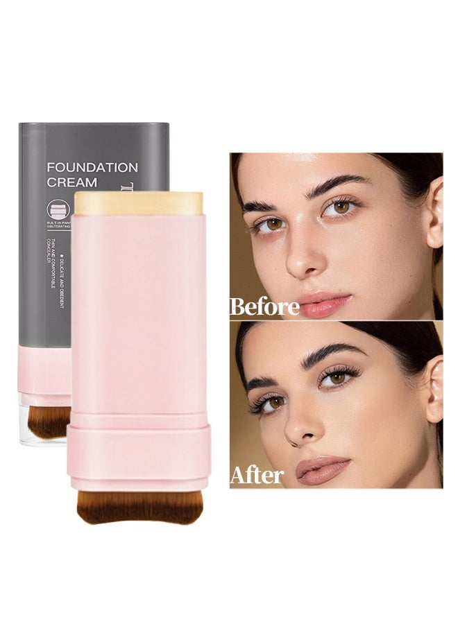تي في ال في [كريم خافي العيوب المقاوم للماء] قلم خافي عيوب ومرطب للأساس 2 في 1 مقاوم للماء ومقاوم للعرق | 01#كريم - Image 1
