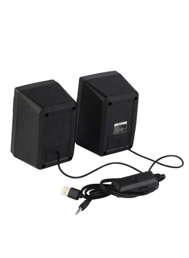 كيسونلي مكبر صوت Kisonli X35 USB ستيريو صغير محمول – 3W × 2 مع إضاءة LED RGB ومشغل موسيقى مثالي للألعاب والهاتف والاستخدام الخارجي - Image 3