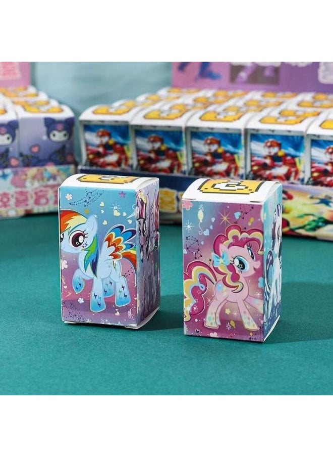 null - 24 Small Box Little Marberry Sanrio Blind Box Doll Pendant Chattering Internet Celebrant Birthday Gift Store Stall-Color:Random 72 Boxes [sanrio + Egg Boy + Ultraman] Including Keychain - Image 1