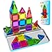 ORZbb Magnetic Tiles Mini Travel Toddler Set Magnetic Blocks Building Kids Toys Games Montessori Preschool Classroom Must Haves Educational Learning Sensory Toys for 3 Year Old Boys Girls Birthday Gift - Image 3