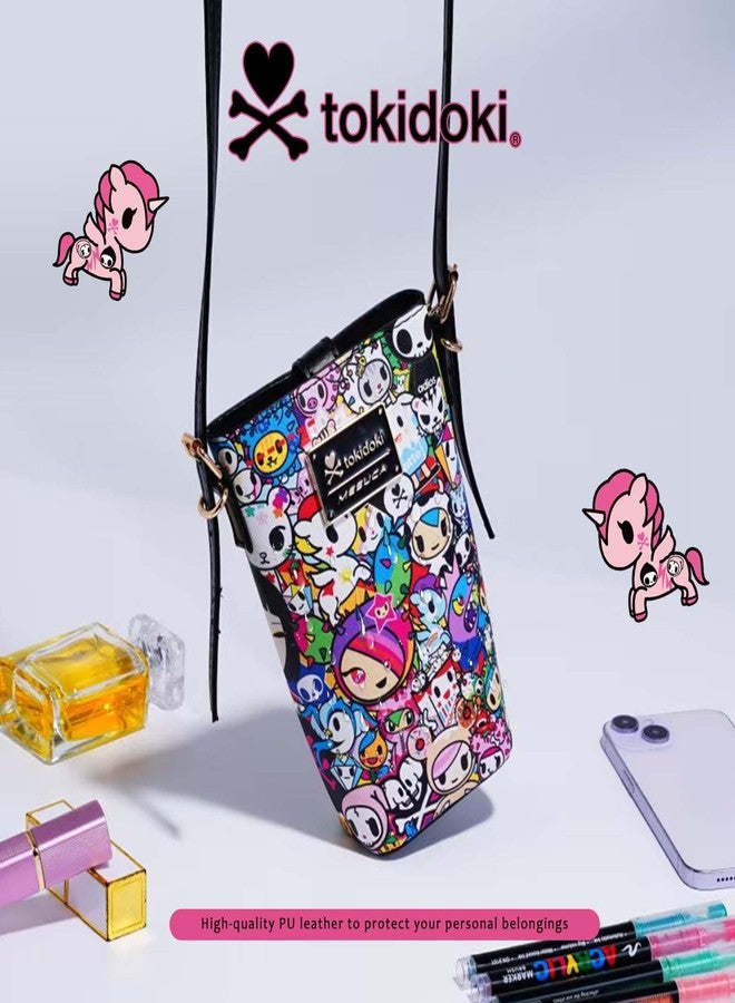 Tokidoki Unicorno Leather Small Crossbody Bags for Women,Cute Cell Phone Purses Handbags with Adjustable Strap(Multicolor) - Image 5