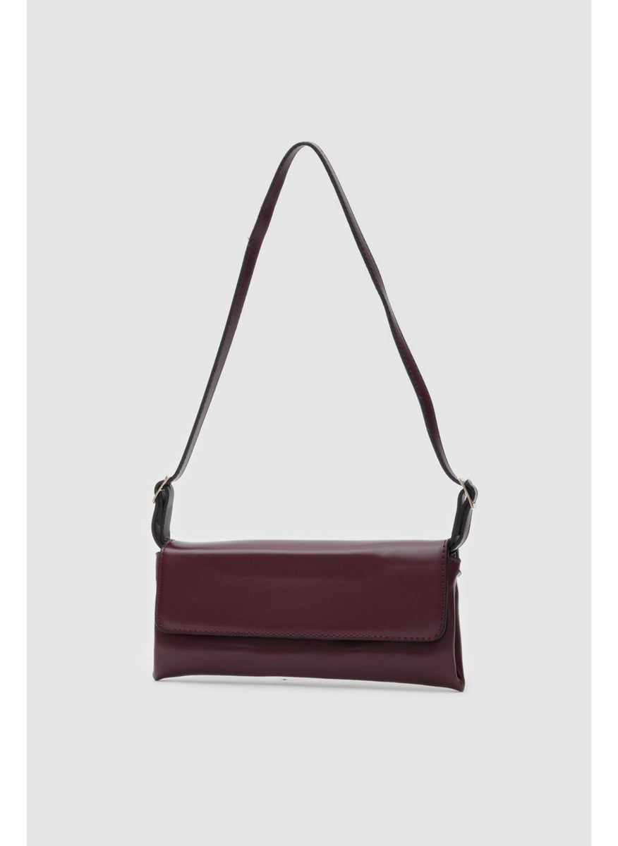 Shule Bags Abel Claret Red Baguette Bag  - Image 2