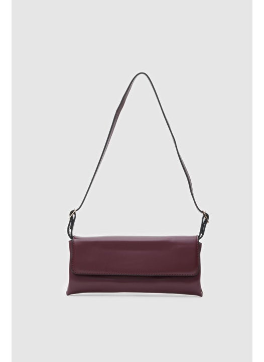 Abel Claret Red Baguette Bag