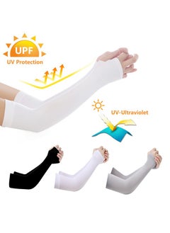 KUAZIVI 3Pairs UV Sun Protection Arm Cover Outdoor Arm Sleeves For Women Men  - Image 5