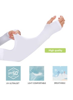 KUAZIVI 3Pairs UV Sun Protection Arm Cover Outdoor Arm Sleeves For Women Men  - Image 4