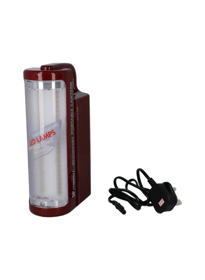 Stardust Portable and Rechargeable Energy Saving Durable LED Lantern Red - Image 4