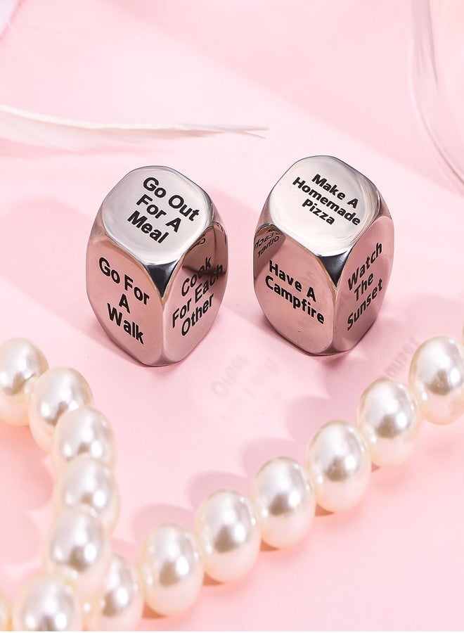 GQE 2PCS Date Night Dice Ready to Gift Box Valentines Day Birthday Wedding or Romantic Gifts for Him Her Boyfriend Girlfriend Husband Wife 36 Different Results Anniversary - Image 3