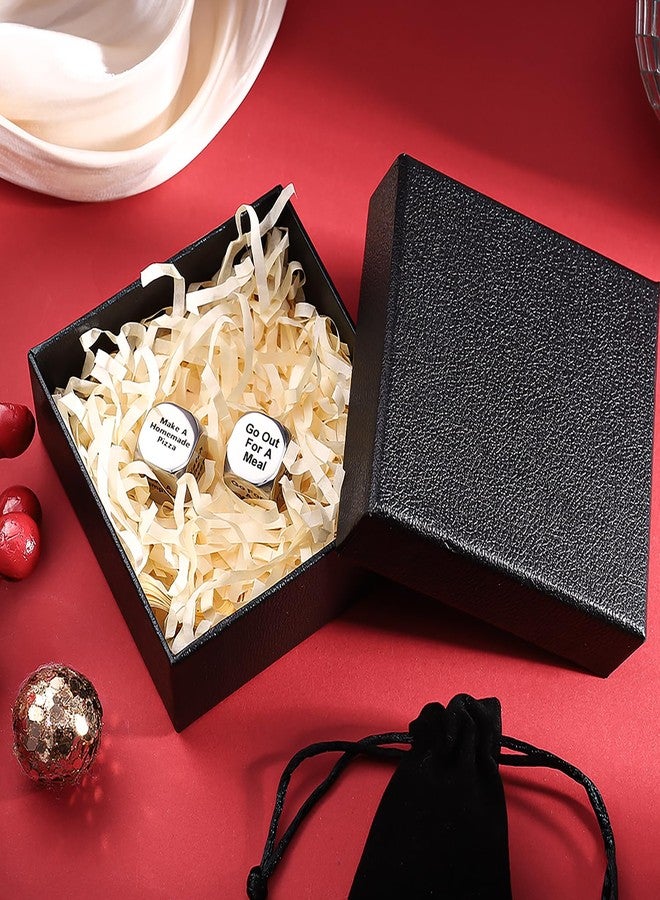 GQE 2PCS Date Night Dice Ready to Gift Box Valentines Day Birthday Wedding or Romantic Gifts for Him Her Boyfriend Girlfriend Husband Wife 36 Different Results Anniversary - Image 4