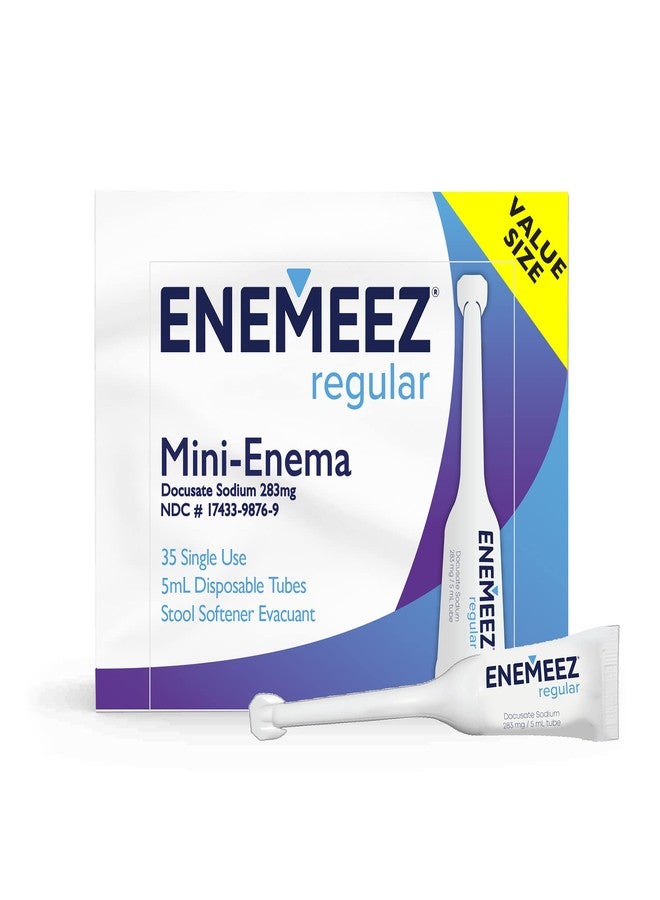 Enemeez Plus Enemeez 283mg Docusate Sodium Mini Enemas/Stool Softeners - Constipation Relief for Adults, 35 Count - Image 1
