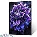 Tucocoo Dark Purple Dahlia Flowers Paint by Number Black Background Painting DIY Painting on Canvas with Brushes Acrylic Paints Gothic Paint by Numbers for Adults and Kids Beginner 16x20 Inchwithout Frame - Image 2