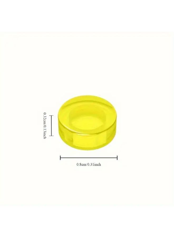 Multicolored 1x1 Flat Tile Dots Round Bricks 200pcs MOC DIY Building Blocks Parts For Mosaic Art - Image 4
