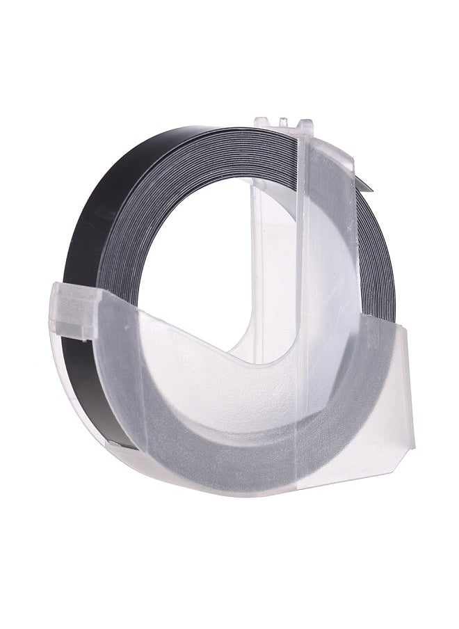 Generic 3D Plastic Embossing Label Tape Refill for DYMO 12965 1610 Label Maker with 3/8 Inch * 9.8 feet, 1 Roll Black  - Image 4