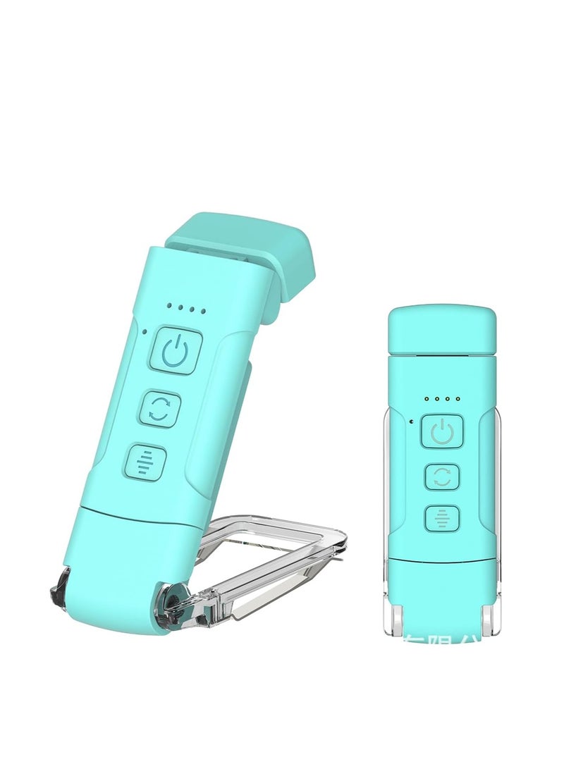USB Mini Eye Protection Light Folding Book Holder Light Portable Book Light Simple Eye Protection Reading Light LED Card Light Blue 