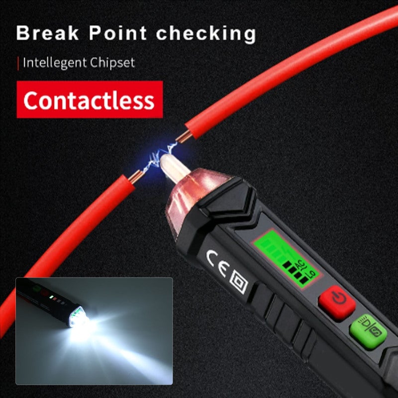 Voltage Tester Pen: 12-250V Non-Contact, Intelligent Identification, Anti-Interference Technology - Accurate Breakpoint Search, Live Wire Alarm with Buzzer & Light for Home Circuit Detection & Electri - Image 3