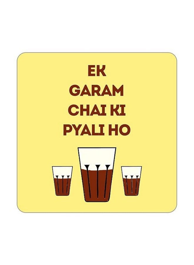 OUTFITQUE Chai Typography Printed Tea Coaster Combo-7 - Image 2