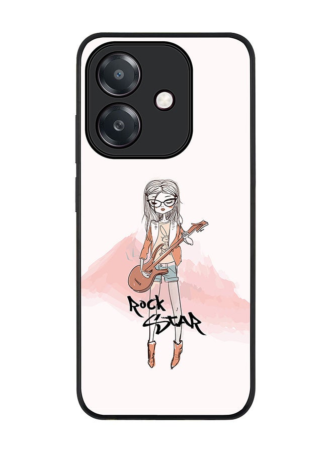 Stylizedd For Oppo A3x 4G / A3 4G Case,Slim fit Camera Protection, Shockproof Thin Phone cover - Rockstar Girl - Image 1