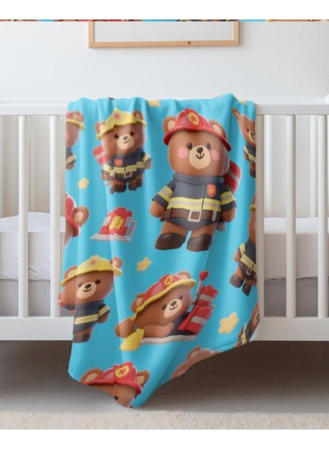 عام بطانية رقيقة من الفانيلا الكرتونية للأطفال والرضع (دافئة ومريحة، ومناسبة للنوم والألعاب) 70 سم * 100 سم - Image 2