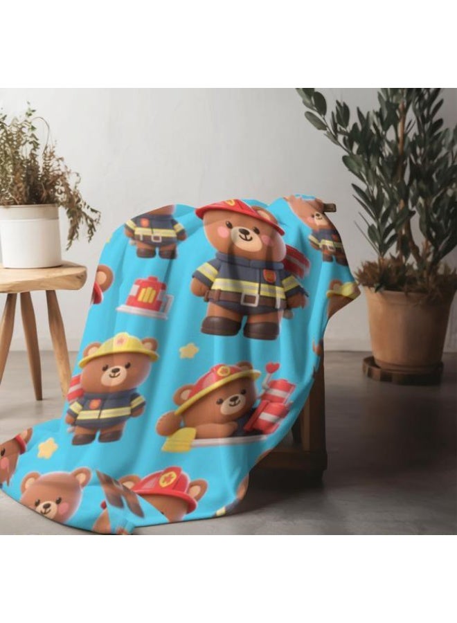 عام بطانية رقيقة من الفانيلا الكرتونية للأطفال والرضع (دافئة ومريحة، ومناسبة للنوم والألعاب) 70 سم * 100 سم - Image 1