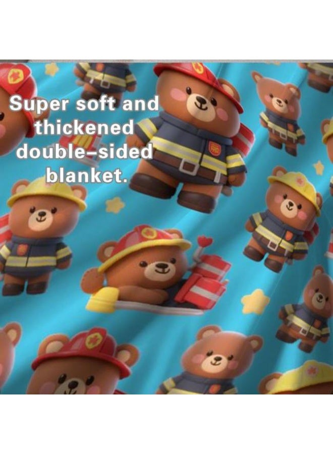 عام بطانية رقيقة من الفانيلا الكرتونية للأطفال والرضع (دافئة ومريحة، ومناسبة للنوم والألعاب) 70 سم * 100 سم - Image 4