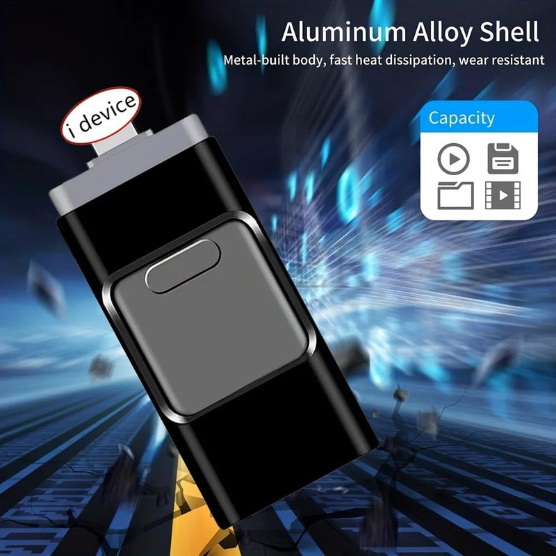 MySouq-Store USB Flash Drive High Speed Sticks External Storage Pen Drive For Phone and Android PC Copy Photo Videos Files (Random Color May Apply) (Black, 32 GB) - Image 3